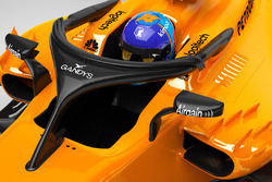 Le Halo de la McLaren MCL33 avec le logo Gandys