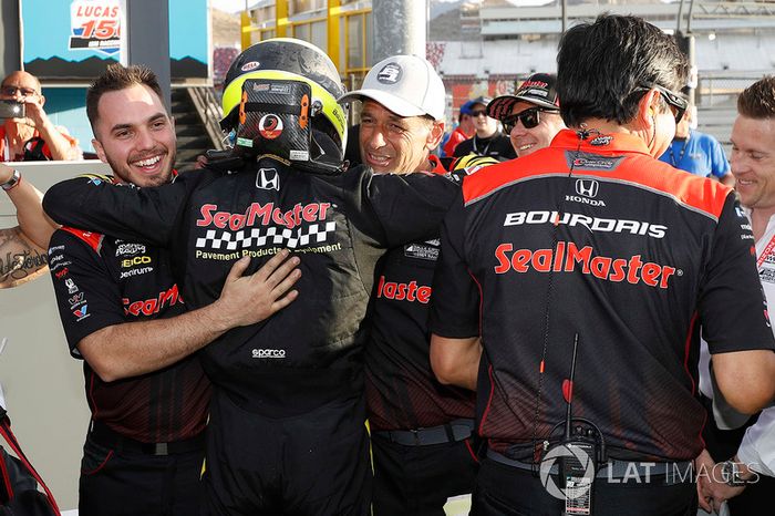 Ganador de la pole Sébastien Bourdais, Dale Coyne Racing with Vasser-Sullivan Honda