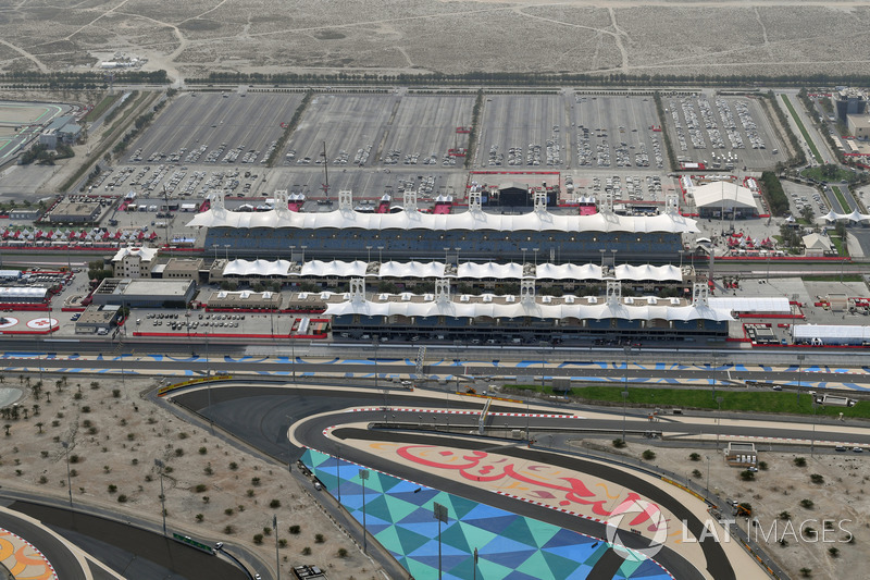 Vista aérea del circuito internacional de Bahrein