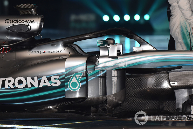 Mercedes AMG F1 W09 halo detail