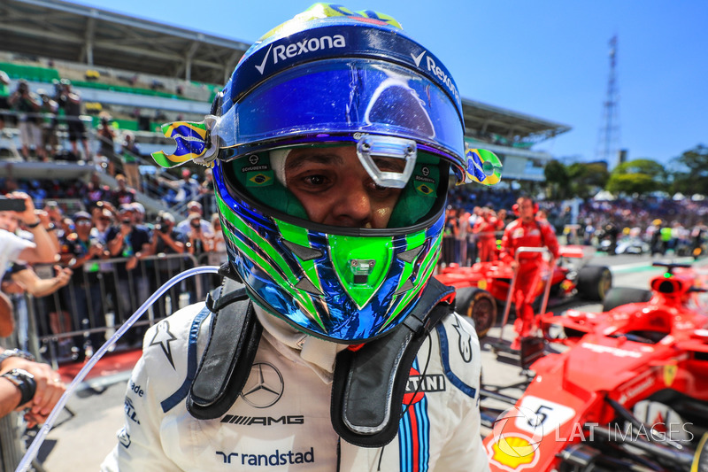 Felipe Massa, Williams celebrates in parc ferme