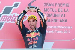 Podium: Race winner Miguel Oliveira, Red Bull KTM Ajo