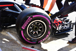 Red Bull Racing RB14 front wheel and Pirelli tyre