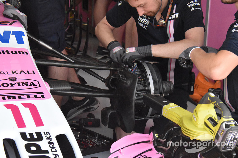 Force India VJM11 front brake detail