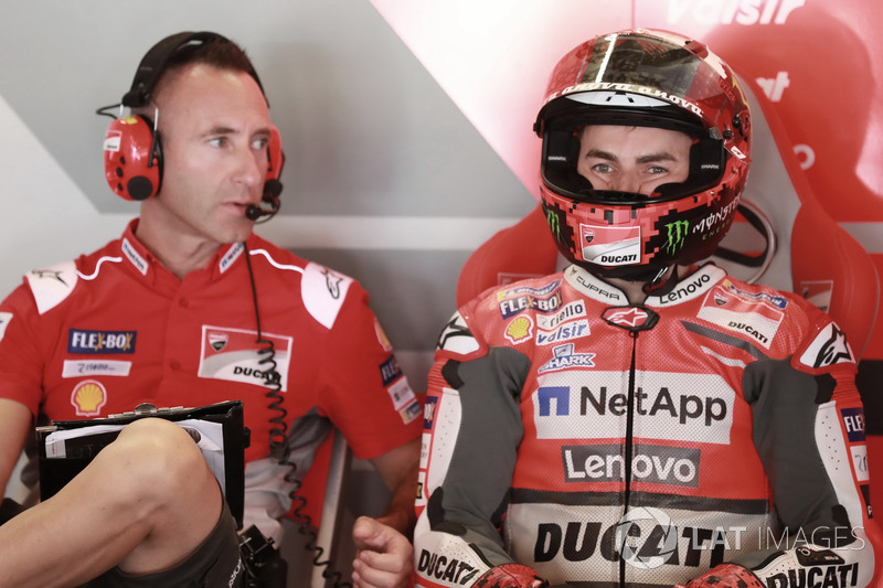 Jorge Lorenzo, Ducati Team, et Cristian Gabarrini