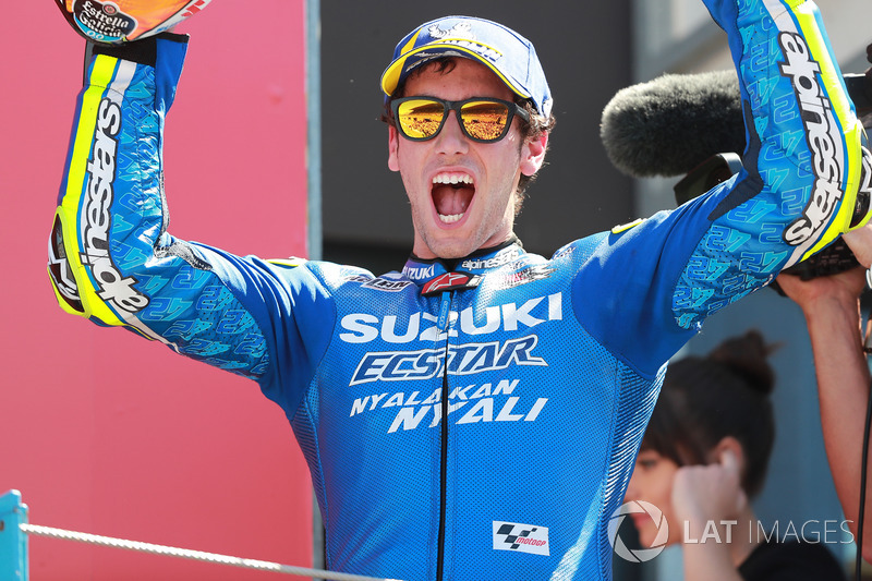 Podio Alex Rins, Team Suzuki MotoGP