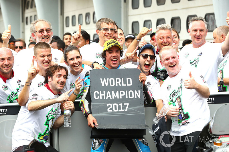 Tercer lugar y campeón, Franco Morbidelli, Marc VDS
