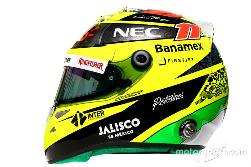 Helm von Sergio Perez, Sahara Force India F1