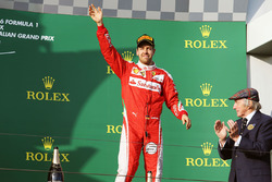 Podium: third place Sebastian Vettel, Ferrari