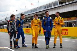 I piloti DAMS Santino Ferrucci, DAMS, Jake Hughes, DAMS, Kevin Joerg, DAMS, e Alex Lynn, DAMS e Nich