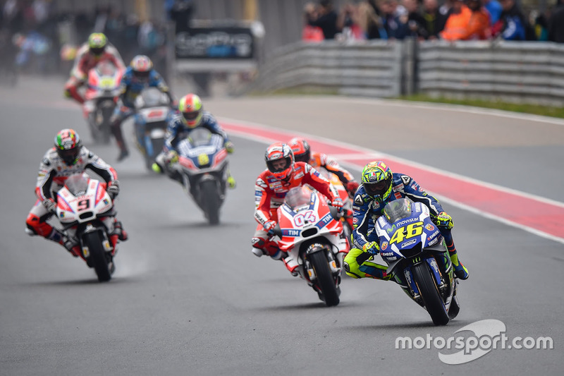 Valentino Rossi, Yamaha Factory Racing y Andrea Dovizioso, Ducati Team