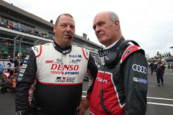 John Steeghs, Toyota Racing Team Manager talking with Dr. Wolfgang Ullrich, Head of Audi Sport