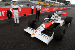 Stoffel Vandoorne, third driver, McLaren F1 Team drives the 1989 McLaren MP4/5 of Alain Prost