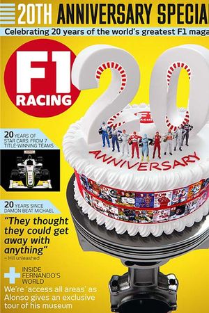 Cover zum 20. Jubiläum von F1 Racing