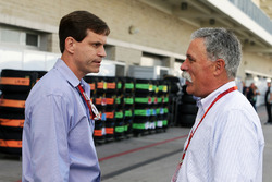 (L to R): Tavo Hellmund, Former COTA Promotor with Chase Carey, Formula One Group Chairman