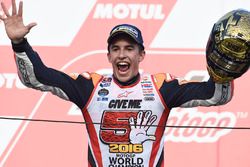 Podium : le vainqueur Marc Marquez, Repsol Honda Team