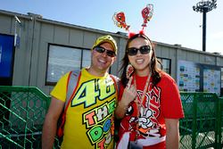 Fans van Valentino Rossi, Yamaha Factory Racing, Marc Marquez, Repsol Honda Team