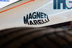 Mahindra Racing, la monoposto con il logo Magneti Marelli