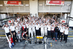 Race winners #1 Porsche Team Porsche 919 Hybrid: Timo Bernhard, Mark Webber, Brendon Hartley with th
