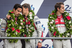 LMP1 podium: third place #8 Audi Sport Team Joest Audi R18: Lucas di Grassi, Loic Duval, Oliver Jarvis