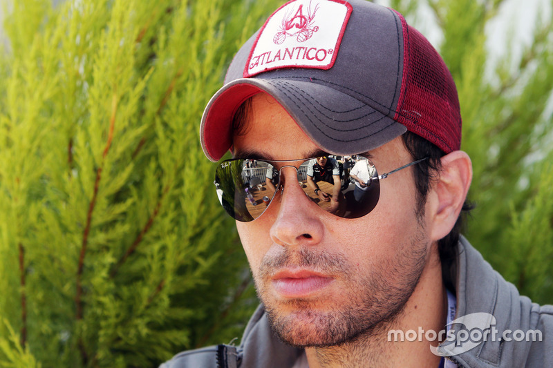 Enrique Iglesias, Singer, guest of the Sahara Force India F1 Team