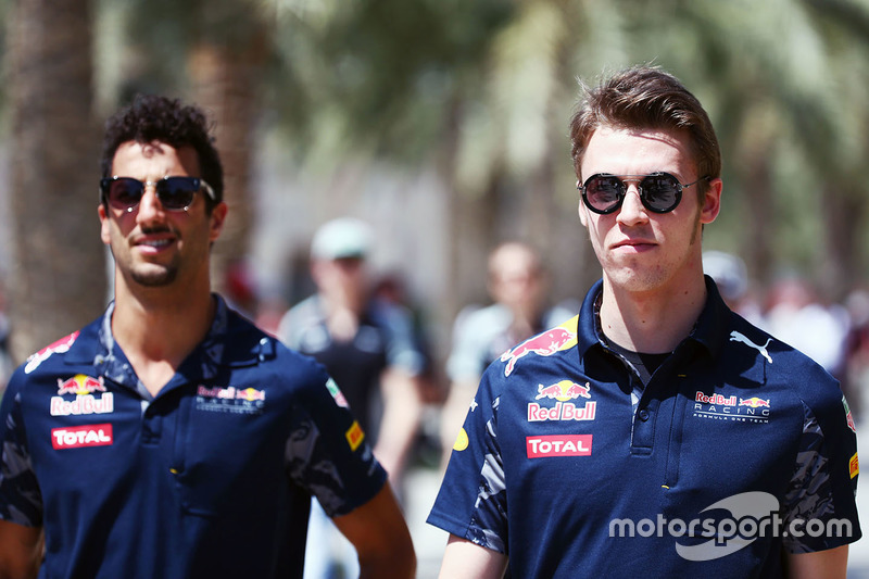 Daniel Ricciardo, Red Bull Racing and Daniil Kvyat, Red Bull Racing