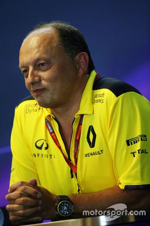 Frederic Vasseur, Renault Sport F1 Team Racing Director in the FIA Press Conference