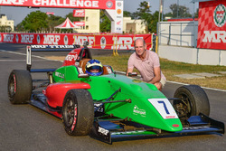 Harrison Newey and Adrian Newey