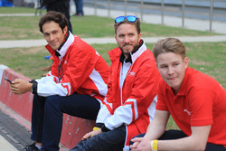 Nick Heidfeld, Bruno Senna e Danny Webb, Mahindra Racing