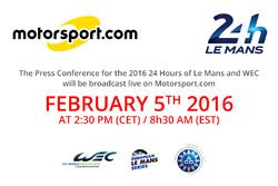 Conferencia de prensa para las 24 horas de Le Mans 2016 y WEC