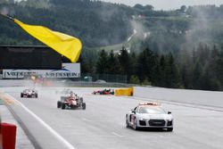 Lance Stroll, Prema Powerteam, Dallara F312 - Mercedes-Benz, remporte une course terminée derrière la voiture de sécurité