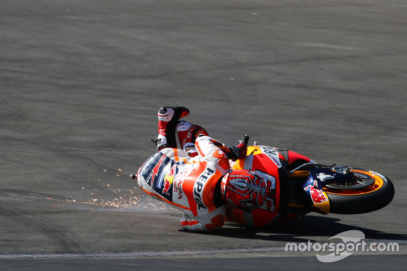 Marc Marquez, Repsol Honda Team, crash