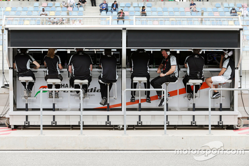 Sahara Force India F1 Team pit gantry