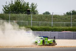 #40 Krohn Racing Ligier JS P2 Nissan: Tracy Krohn, Nic Jonsson, Joao Barbosa spins