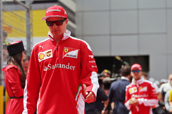 Kimi Raikkonen, Ferrari nella sfilata dei piloti