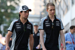 Sergio Pérez, Sahara Force India F1 con Will Hings, Sahara Force India F1 oficina de prensa