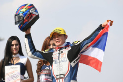 Race 1 Asia Production 250cc pemenang Apiwat Wongthananon