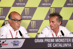 Carmelo Ezpeleta, PdG Dorna Sports, Franco Uncini, officiel sécurité FIM