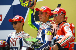 Podium: winner Valentino Rossi, Yamaha Factory Racing, second place Jorge Lorenzo, Yamaha Factory Ra