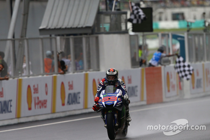 Third place Jorge Lorenzo, Yamaha Factory Racing