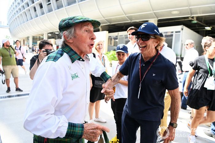 Sir Jackie Stewart y Emerson Fittipaldi