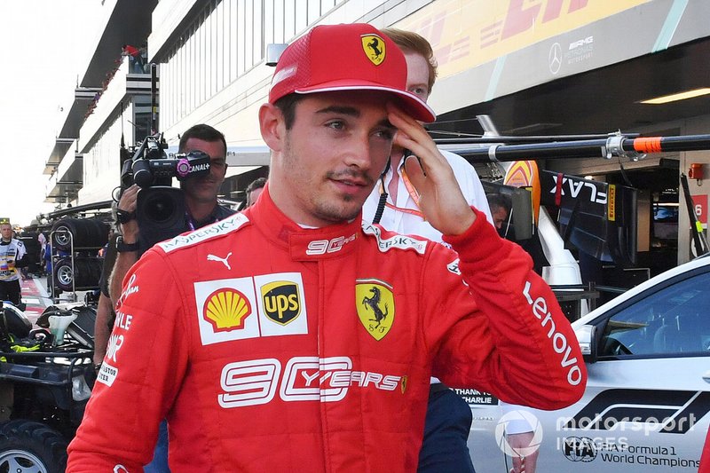 Pole starter Charles Leclerc, Ferrari