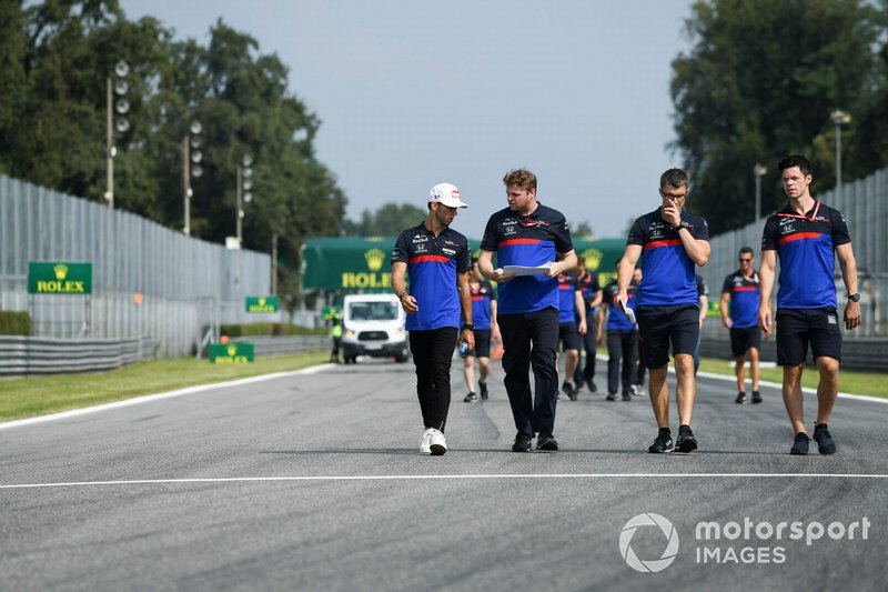 Pierre Gasly, Toro Rosso fait un trackwalk