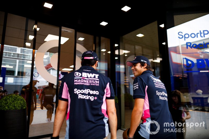 Sergio Perez, Racing Point and Lance Stroll, Racing Point