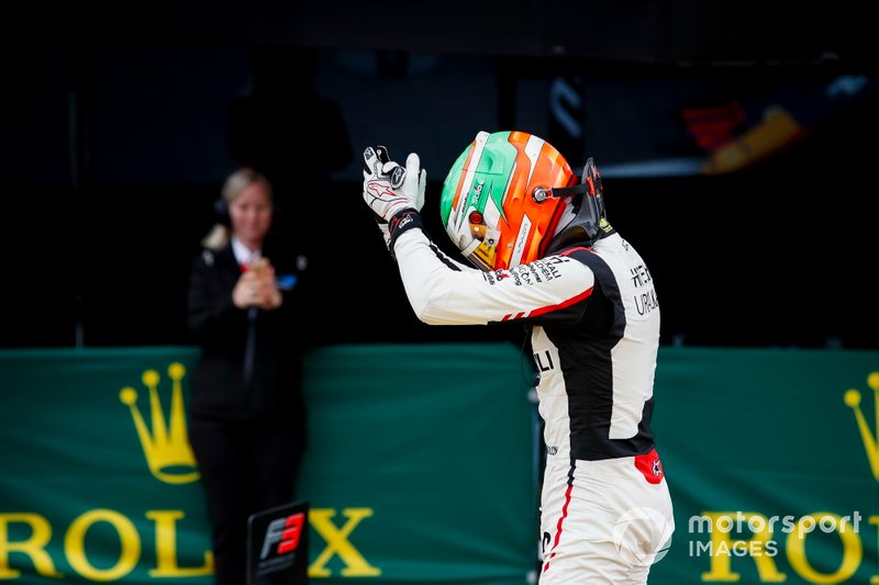 El ganador: Leonardo Pulcini, Hitech Grand Prix