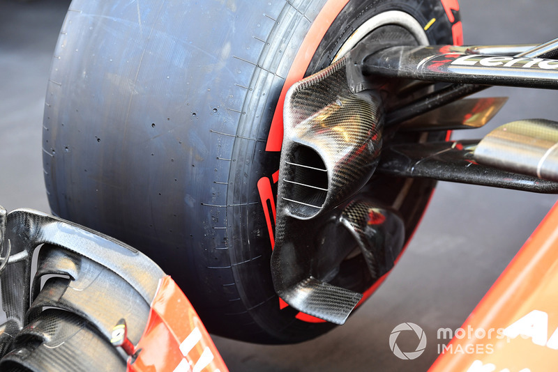 Ferrari SF71H fren kanalı detay