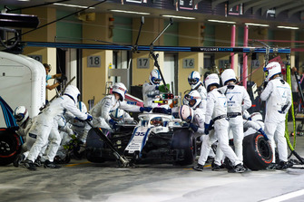 Sergey Sirotkin, Williams FW41, maakt een pitstop