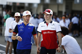 Pierre Gasly, Scuderia Toro Rosso ve Charles Leclerc, Sauber