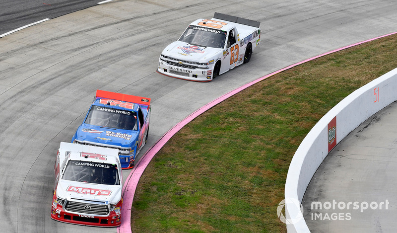 Tyler Ankrum, DGR-Crosley, Toyota Tundra May's Hawaii / CROSLEY BRANDS, Stewart Friesen, Halmar Friesen Racing, Chevrolet Silverado We Build America, Kyle Donahue, MB Motorsports, Chevrolet Silverado