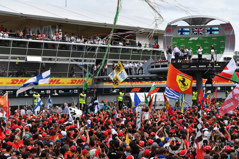 Suasana podium GP Italia